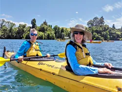 3.5-Hour Guided Kayak Tour of Lake Rotoiti with Manupirua Hot Pools Entry